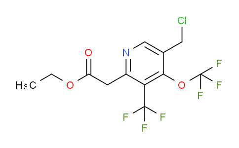 AM144210 | 1804758-94-8 | Ethyl 5-(chloromethyl)-4-(trifluoromethoxy)-3-(trifluoromethyl)pyridine-2-acetate