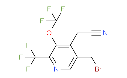 AM144215 | 1805164-06-0 | 5-(Bromomethyl)-3-(trifluoromethoxy)-2-(trifluoromethyl)pyridine-4-acetonitrile