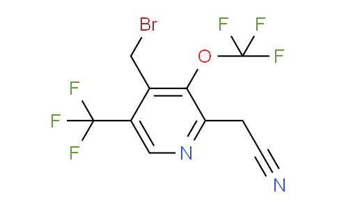4-(Bromomethyl)-3-(trifluoromethoxy)-5-(trifluoromethyl)pyridine-2-acetonitrile