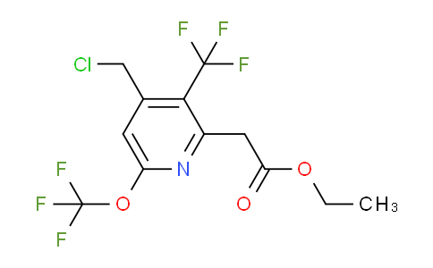 AM144222 | 1804366-53-7 | Ethyl 4-(chloromethyl)-6-(trifluoromethoxy)-3-(trifluoromethyl)pyridine-2-acetate