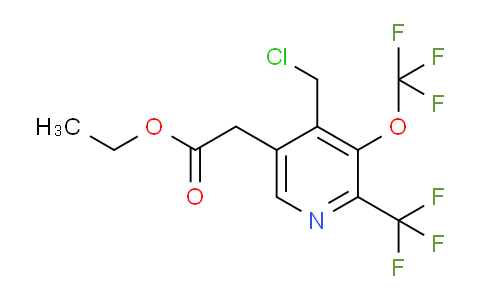 AM144224 | 1805032-23-8 | Ethyl 4-(chloromethyl)-3-(trifluoromethoxy)-2-(trifluoromethyl)pyridine-5-acetate