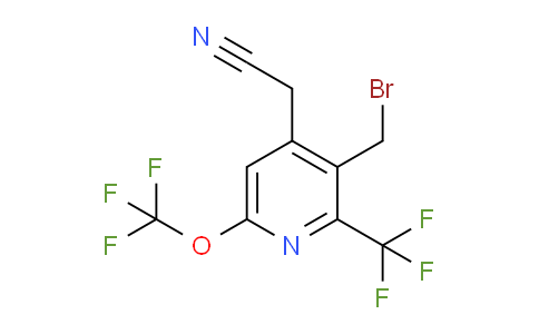 3-(Bromomethyl)-6-(trifluoromethoxy)-2-(trifluoromethyl)pyridine-4-acetonitrile