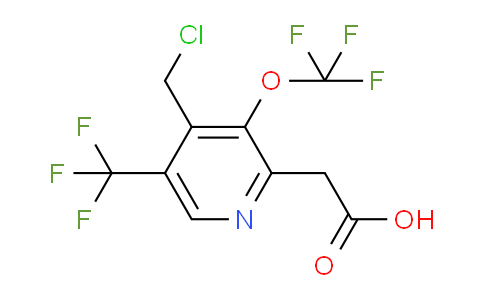 4-(Chloromethyl)-3-(trifluoromethoxy)-5-(trifluoromethyl)pyridine-2-acetic acid