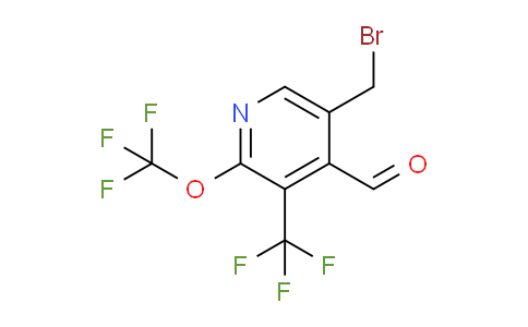 5-(Bromomethyl)-2-(trifluoromethoxy)-3-(trifluoromethyl)pyridine-4-carboxaldehyde