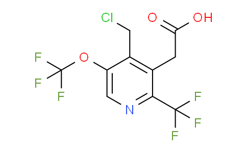 4-(Chloromethyl)-5-(trifluoromethoxy)-2-(trifluoromethyl)pyridine-3-acetic acid