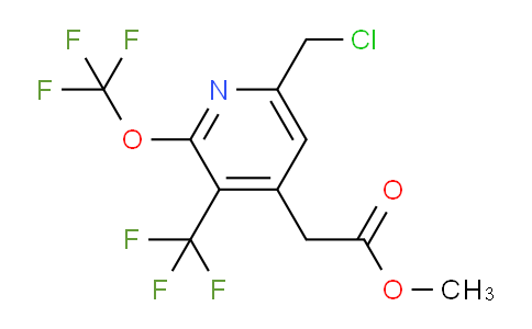 Methyl 6-(chloromethyl)-2-(trifluoromethoxy)-3-(trifluoromethyl)pyridine-4-acetate