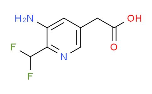 3-Amino-2-(difluoromethyl)pyridine-5-acetic acid