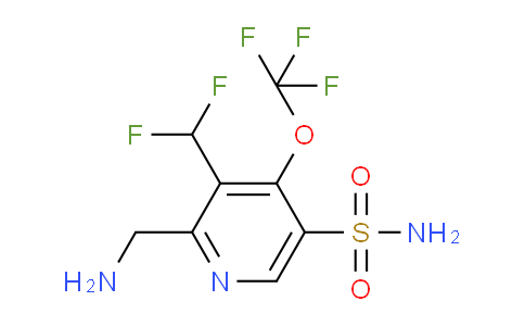 2-(Aminomethyl)-3-(difluoromethyl)-4-(trifluoromethoxy)pyridine-5-sulfonamide