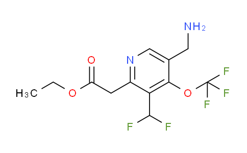 AM144336 | 1805919-03-2 | Ethyl 5-(aminomethyl)-3-(difluoromethyl)-4-(trifluoromethoxy)pyridine-2-acetate