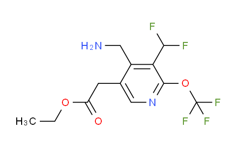 AM144340 | 1805298-66-1 | Ethyl 4-(aminomethyl)-3-(difluoromethyl)-2-(trifluoromethoxy)pyridine-5-acetate