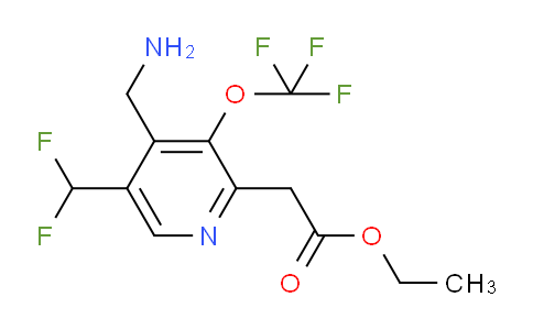 AM144342 | 1804932-63-5 | Ethyl 4-(aminomethyl)-5-(difluoromethyl)-3-(trifluoromethoxy)pyridine-2-acetate