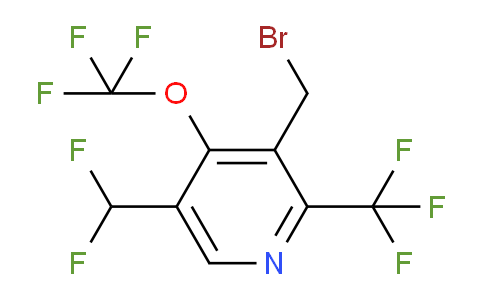 3-(Bromomethyl)-5-(difluoromethyl)-4-(trifluoromethoxy)-2-(trifluoromethyl)pyridine