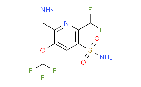 2-(Aminomethyl)-6-(difluoromethyl)-3-(trifluoromethoxy)pyridine-5-sulfonamide