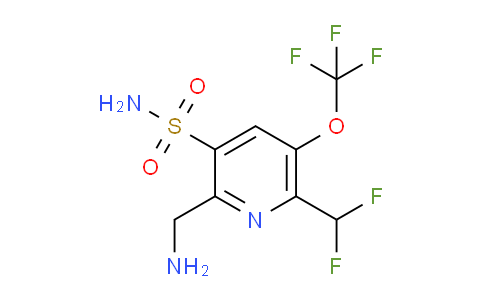 2-(Aminomethyl)-6-(difluoromethyl)-5-(trifluoromethoxy)pyridine-3-sulfonamide