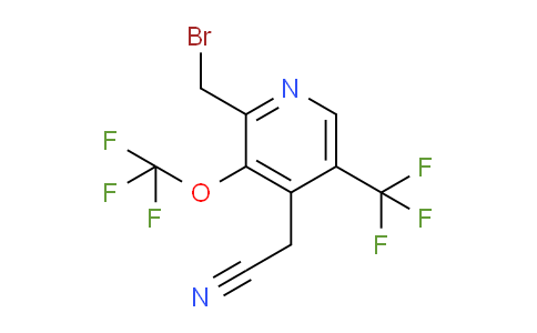 2-(Bromomethyl)-3-(trifluoromethoxy)-5-(trifluoromethyl)pyridine-4-acetonitrile