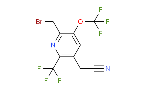 2-(Bromomethyl)-3-(trifluoromethoxy)-6-(trifluoromethyl)pyridine-5-acetonitrile
