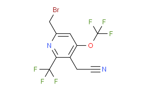 6-(Bromomethyl)-4-(trifluoromethoxy)-2-(trifluoromethyl)pyridine-3-acetonitrile