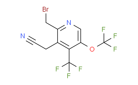 2-(Bromomethyl)-5-(trifluoromethoxy)-4-(trifluoromethyl)pyridine-3-acetonitrile