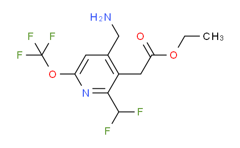 AM144416 | 1804861-54-8 | Ethyl 4-(aminomethyl)-2-(difluoromethyl)-6-(trifluoromethoxy)pyridine-3-acetate