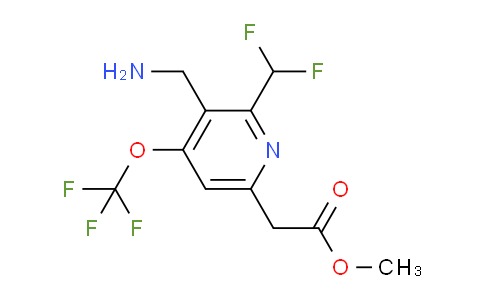 AM144427 | 1804860-74-9 | Methyl 3-(aminomethyl)-2-(difluoromethyl)-4-(trifluoromethoxy)pyridine-6-acetate