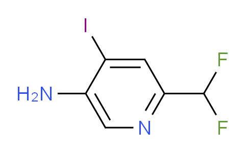 5-Amino-2-(difluoromethyl)-4-iodopyridine