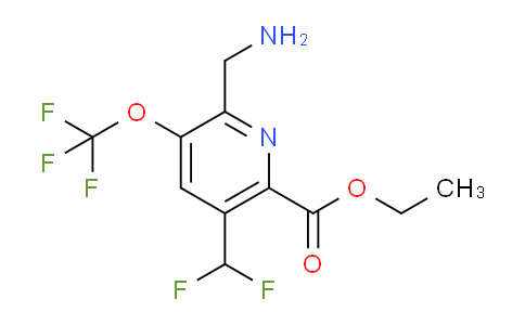 AM144443 | 1806780-98-2 | Ethyl 2-(aminomethyl)-5-(difluoromethyl)-3-(trifluoromethoxy)pyridine-6-carboxylate