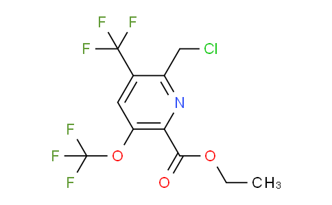 AM144444 | 1804365-77-2 | Ethyl 2-(chloromethyl)-5-(trifluoromethoxy)-3-(trifluoromethyl)pyridine-6-carboxylate