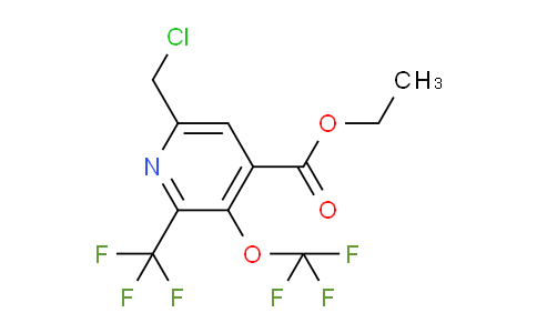 Ethyl 6-(chloromethyl)-3-(trifluoromethoxy)-2-(trifluoromethyl)pyridine-4-carboxylate