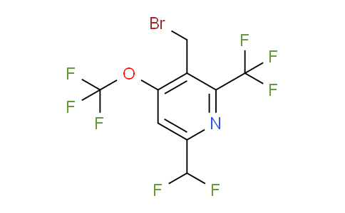3-(Bromomethyl)-6-(difluoromethyl)-4-(trifluoromethoxy)-2-(trifluoromethyl)pyridine