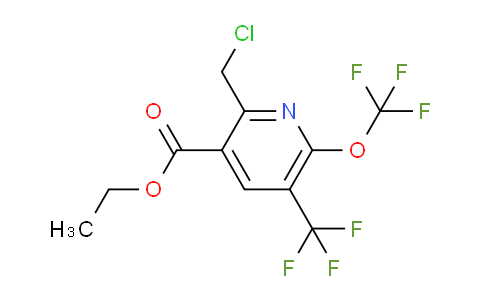Ethyl 2-(chloromethyl)-6-(trifluoromethoxy)-5-(trifluoromethyl)pyridine-3-carboxylate