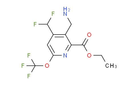 AM144463 | 1806189-51-4 | Ethyl 3-(aminomethyl)-4-(difluoromethyl)-6-(trifluoromethoxy)pyridine-2-carboxylate