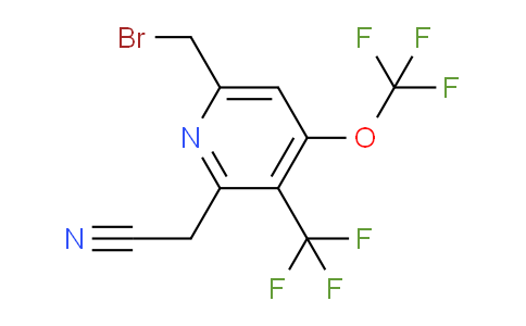 6-(Bromomethyl)-4-(trifluoromethoxy)-3-(trifluoromethyl)pyridine-2-acetonitrile