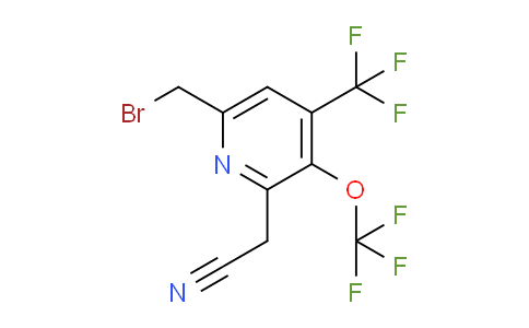 6-(Bromomethyl)-3-(trifluoromethoxy)-4-(trifluoromethyl)pyridine-2-acetonitrile