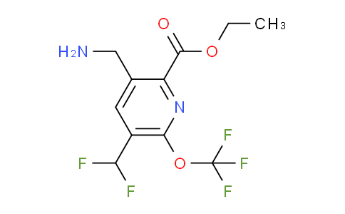 AM144471 | 1806068-57-4 | Ethyl 3-(aminomethyl)-5-(difluoromethyl)-6-(trifluoromethoxy)pyridine-2-carboxylate