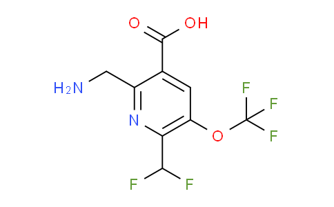 2-(Aminomethyl)-6-(difluoromethyl)-5-(trifluoromethoxy)pyridine-3-carboxylic acid