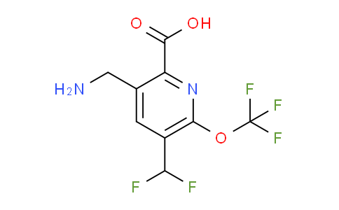 AM144482 | 1806167-02-1 | 3-(Aminomethyl)-5-(difluoromethyl)-6-(trifluoromethoxy)pyridine-2-carboxylic acid