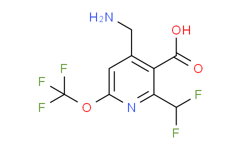 AM144484 | 1804939-93-2 | 4-(Aminomethyl)-2-(difluoromethyl)-6-(trifluoromethoxy)pyridine-3-carboxylic acid