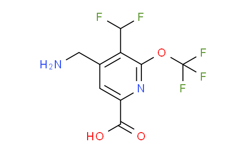 AM144487 | 1806189-13-8 | 4-(Aminomethyl)-3-(difluoromethyl)-2-(trifluoromethoxy)pyridine-6-carboxylic acid