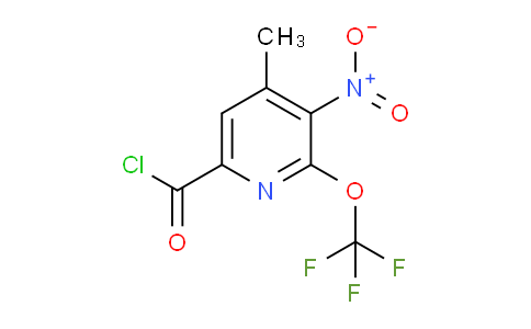 4-Methyl-3-nitro-2-(trifluoromethoxy)pyridine-6-carbonyl chloride