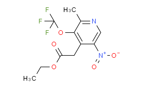 Ethyl 2-methyl-5-nitro-3-(trifluoromethoxy)pyridine-4-acetate