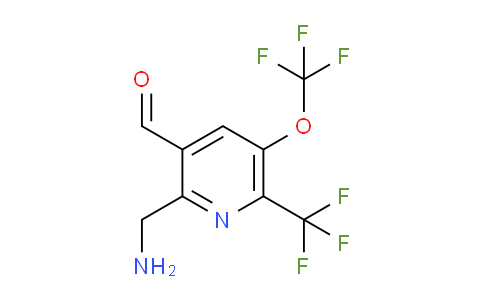 2-(Aminomethyl)-5-(trifluoromethoxy)-6-(trifluoromethyl)pyridine-3-carboxaldehyde