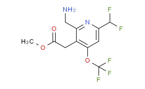 Methyl 2-(aminomethyl)-6-(difluoromethyl)-4-(trifluoromethoxy)pyridine-3-acetate