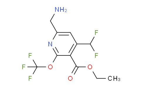 AM144569 | 1804668-32-3 | Ethyl 6-(aminomethyl)-4-(difluoromethyl)-2-(trifluoromethoxy)pyridine-3-carboxylate