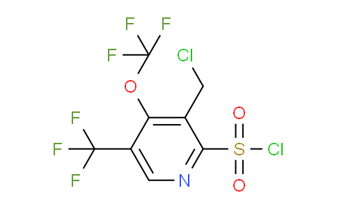 3-(Chloromethyl)-4-(trifluoromethoxy)-5-(trifluoromethyl)pyridine-2-sulfonyl chloride