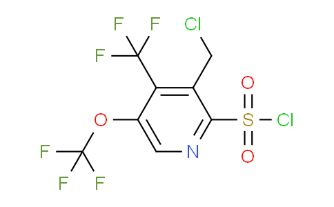 3-(Chloromethyl)-5-(trifluoromethoxy)-4-(trifluoromethyl)pyridine-2-sulfonyl chloride