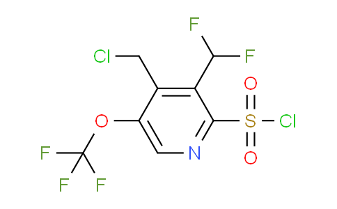 4-(Chloromethyl)-3-(difluoromethyl)-5-(trifluoromethoxy)pyridine-2-sulfonyl chloride