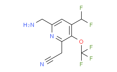6-(Aminomethyl)-4-(difluoromethyl)-3-(trifluoromethoxy)pyridine-2-acetonitrile