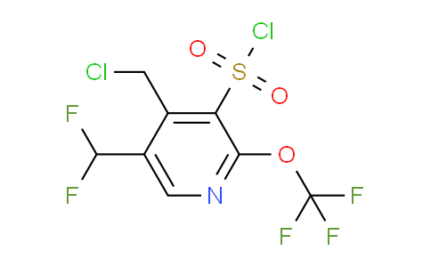 4-(Chloromethyl)-5-(difluoromethyl)-2-(trifluoromethoxy)pyridine-3-sulfonyl chloride