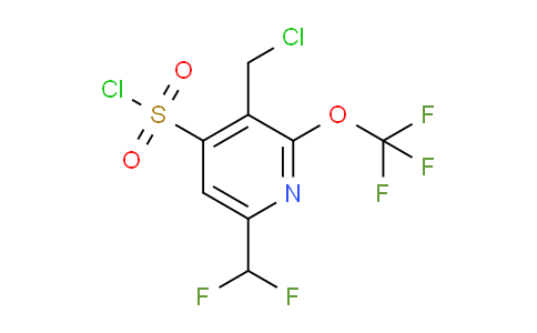 3-(Chloromethyl)-6-(difluoromethyl)-2-(trifluoromethoxy)pyridine-4-sulfonyl chloride