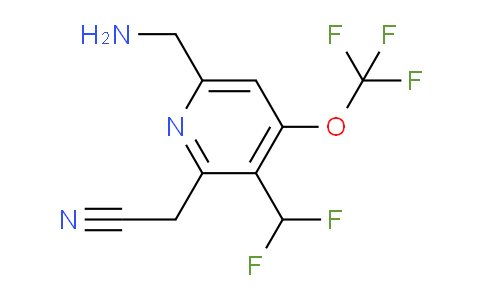 6-(Aminomethyl)-3-(difluoromethyl)-4-(trifluoromethoxy)pyridine-2-acetonitrile